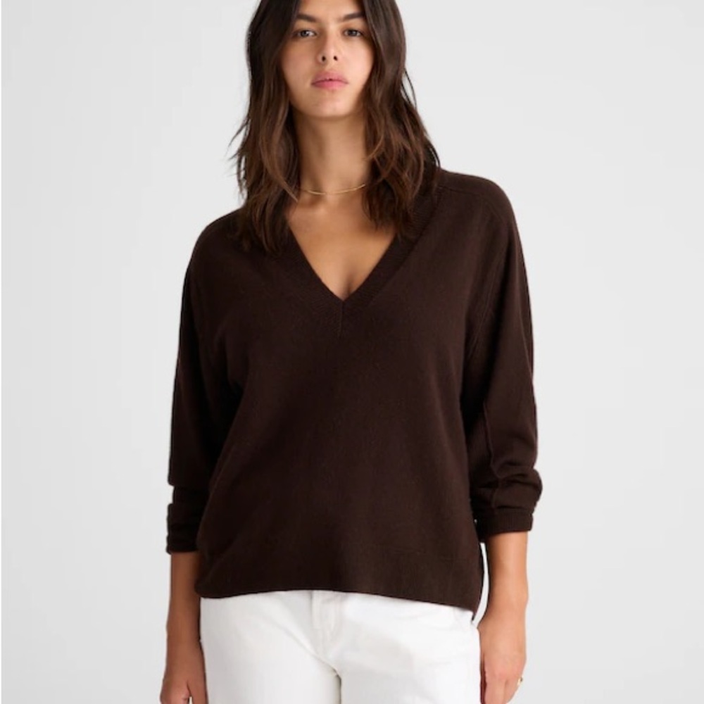Madewell Cashmere V-Neck Sweater